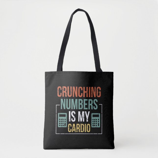Tote Bag Calculateur du numéro comptable comptable Humour (Devant)