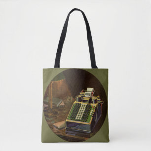 Tote Bag Calculatrice comptable Comptometer Entreprise Vint