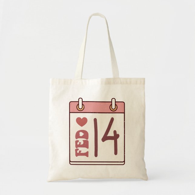 Tote Bag Calendrier de la Saint-Valentin (Devant)