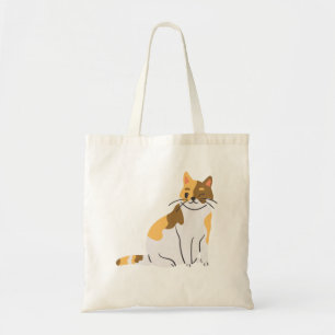 Tote Bag Calico Essential, Portrait Calico, Cute Calico Cat