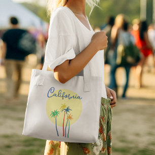Tote Bag California Beach Sunset