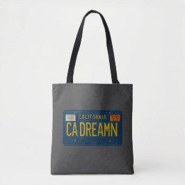 Tote Bag California Dreaming - Retro 1969 License Plate