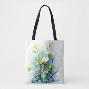 Tote Bag Calla Lilies, Jolie Floraison