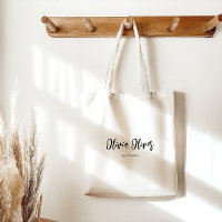 Calligraphie de script minimal crème ivoire chic m