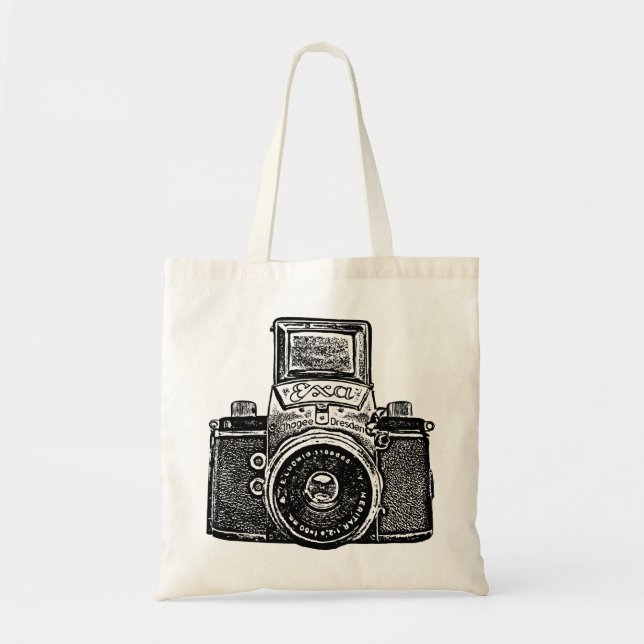 Tote Bag Caméra est-allemande - Noir (Devant)