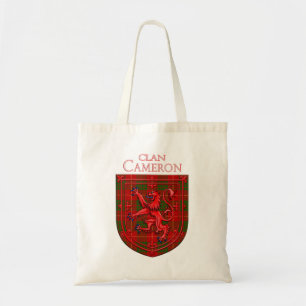 Tote Bag Cameron Tartan Scottish Plaid Lion Rampant
