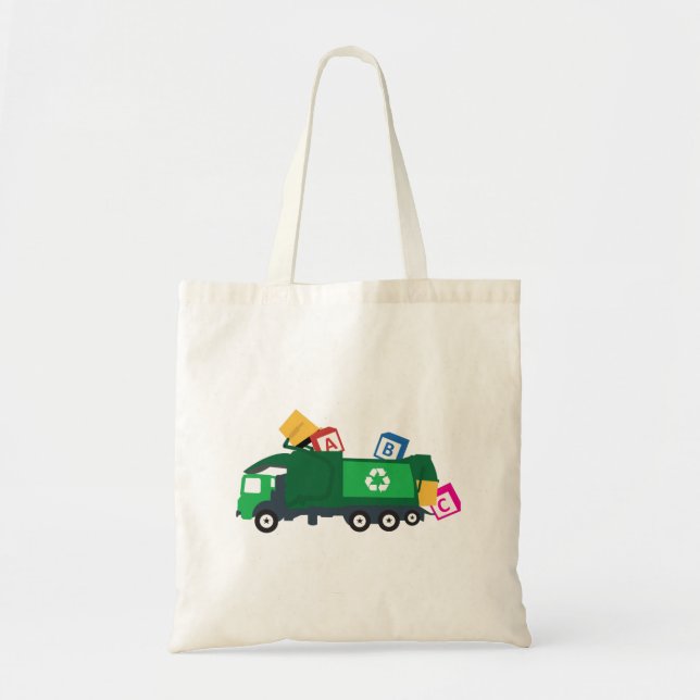 Tote Bag Camion de recyclage ABC (Devant)