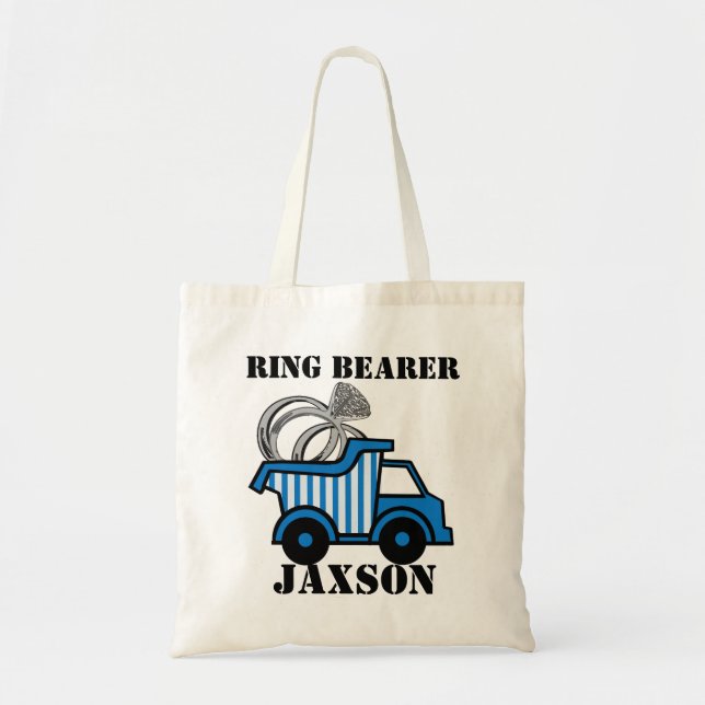 Tote Bag Camion de vidange de porte-anneau (Devant)