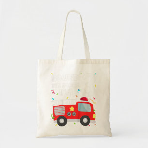 Tote Bag Camion d'incendie pour enfants 3e anniversaire Tod