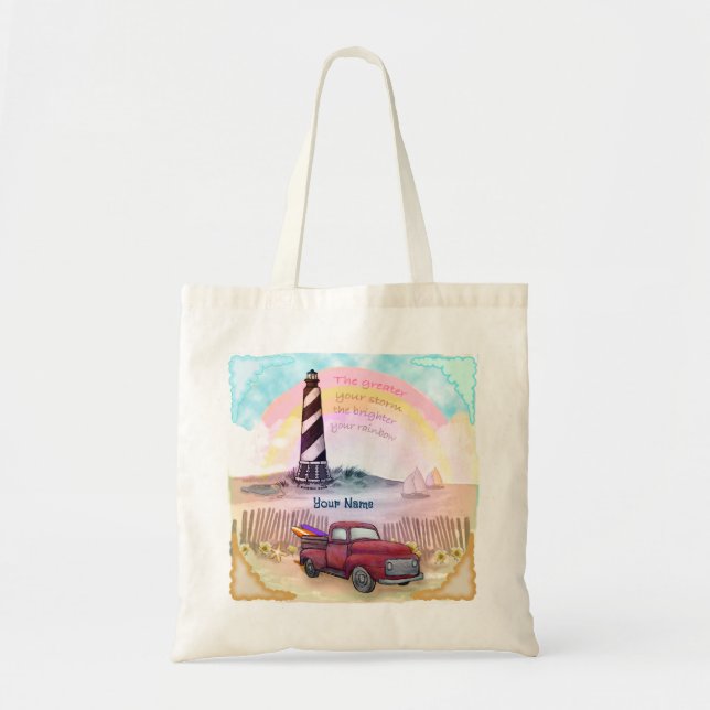 Tote Bag Camion du phare orageux  (Devant)