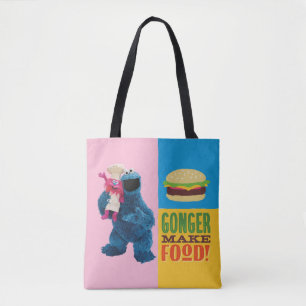 Tote Bag Camion fourré de Cookie Monster   Gonger Make Food