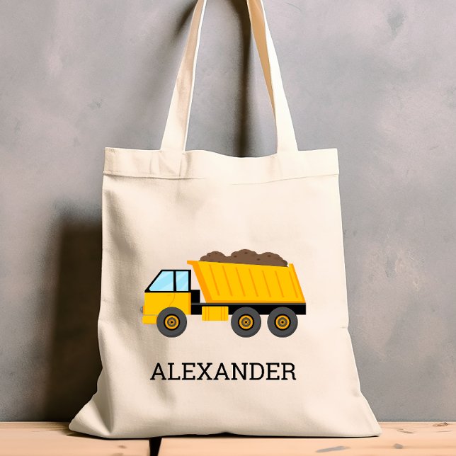 Tote Bag Camion Jaune Enfants de Camion Construction person (Créateur téléchargé)