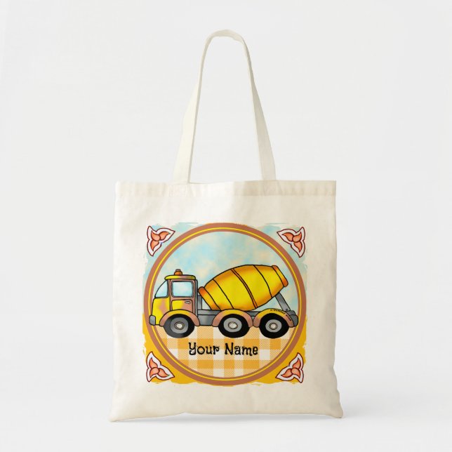 Tote Bag Camion Mélangeur de ciment (Devant)