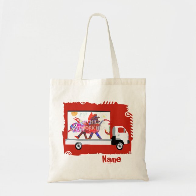 Tote Bag Camion rouge Fourre-tout $10,95 (Devant)