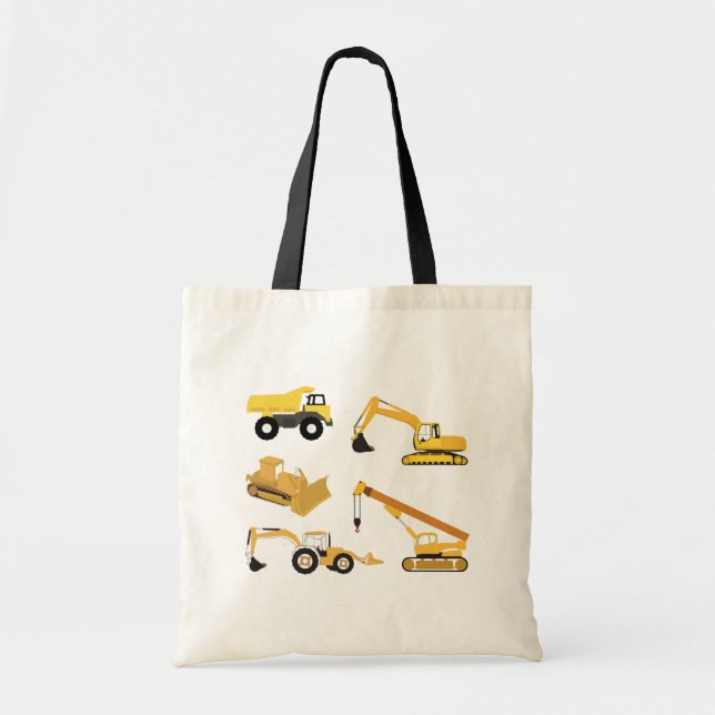Tote Bag Camions de construction (Devant)