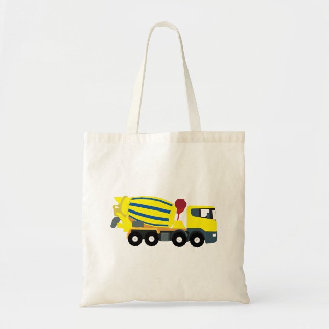 Tote Bag Camions de construction Camions en ciment en béton (Devant)