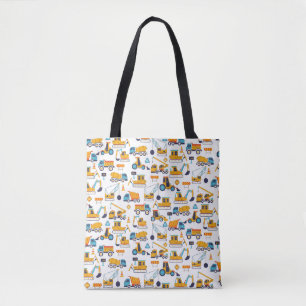 Tote Bag Camions de pompage de construction pour enfants Mo