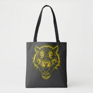 Tote Bag Camiseta con tigre eléctrico