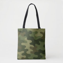 Tote Bag Camo classique Imprimé Tons verts et Brown