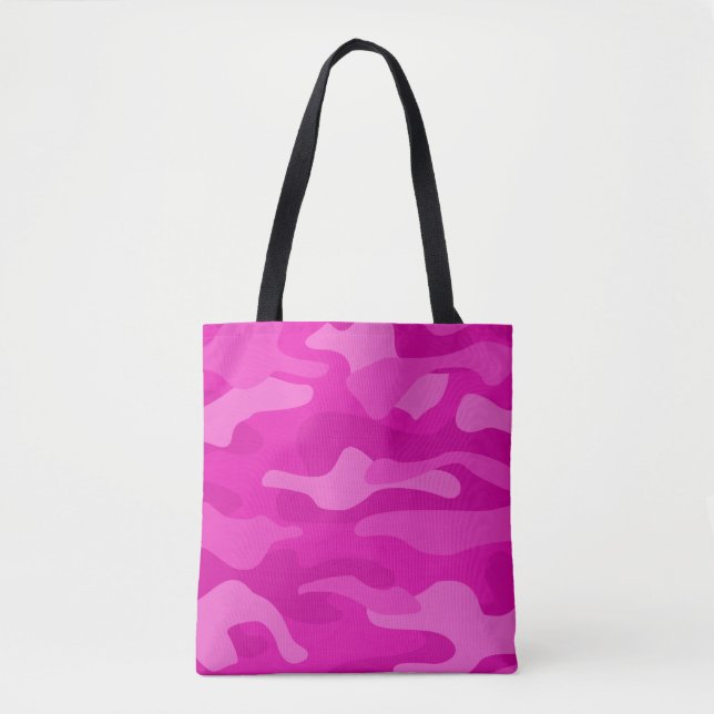 Tote Bag Camo Monocolor Rose Choquant (Devant)