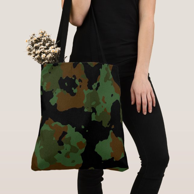 Tote Bag camouflage army (De près)
