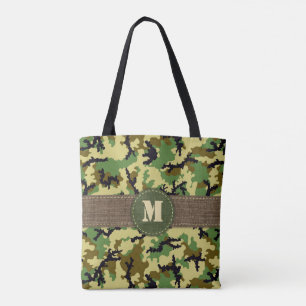 Tote Bag Camouflage de forêt