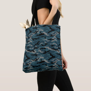 Tote Bag Camouflage en noir de nuit
