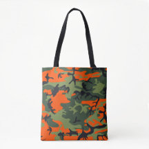 Camouflage orange, vert, noir