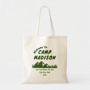 Tote Bag Camp Bachelorette Party Mountain Bach Camping Rand