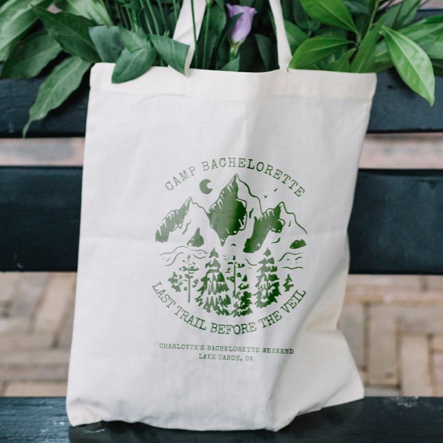 Tote Bag Camp Enterrement de Vie de Jeune Fille Rustique Mo (Créateur téléchargé)