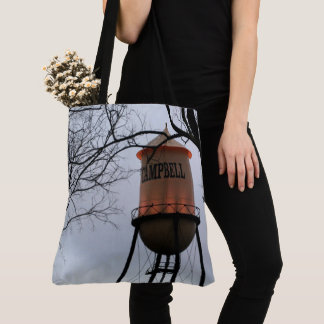 Tote Bag Campbell CA Water Tower Brossé Polyester Fourre-to