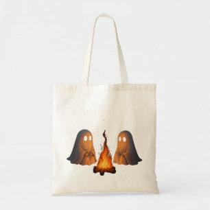 Tote Bag Campement de fantômes effrayants au feu de camp la