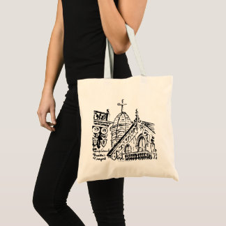 Tote Bag Campground Motif by Babbie - Martha's Vineyard
