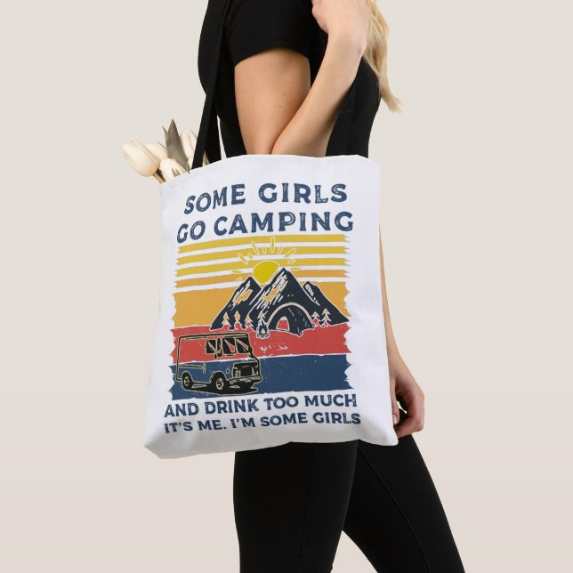 Tote Bag Camping Fille Drôle Cadeaux (De près)