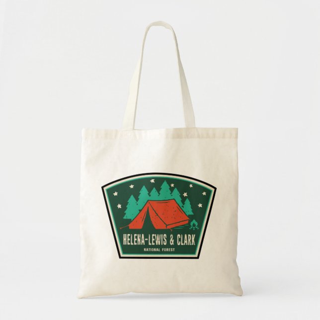 Tote Bag Camping forestier national Helena-Lewis et Clark (Devant)