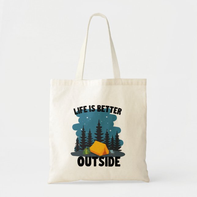 Tote Bag Camping Outdoor Lover (Devant)