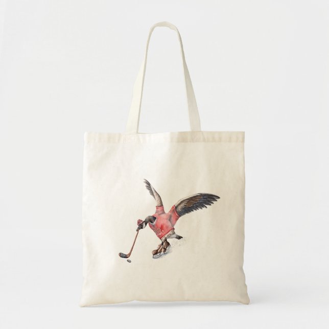 Tote Bag Canada Goose Jouer au hockey (Devant)