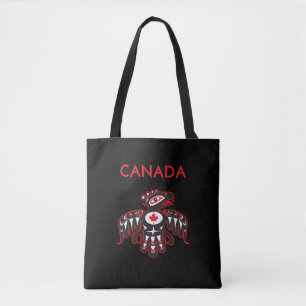 Tote Bag Canada Pacifique Nord-Ouest Haida Oiseau Couleur f
