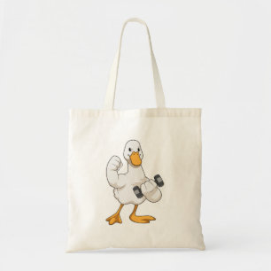 Tote Bag Canard à Bodybuilding avec Dumbbell