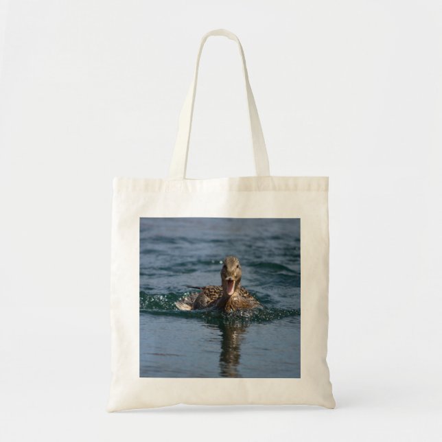Tote Bag Canard avec le bec ouvert (Devant)