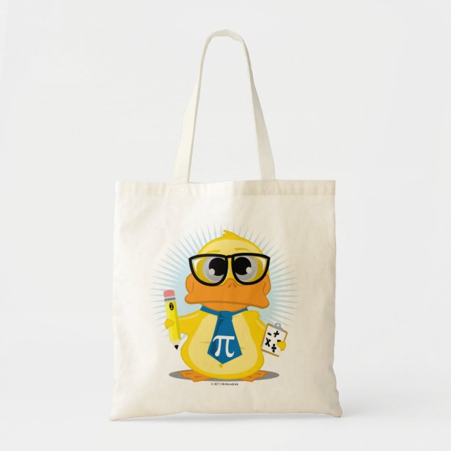 Tote Bag Canard de professeur de maths (Devant)