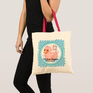 Tote Bag Canard en caoutchouc rose