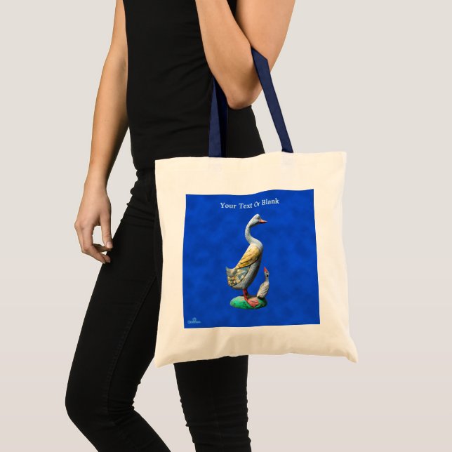 Tote Bag Canard patiné en bois (Devant (produit))