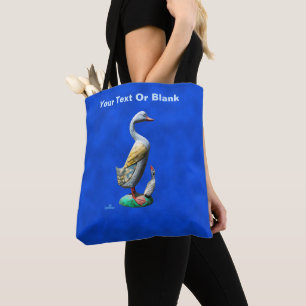 Tote Bag Canards patinés en bois