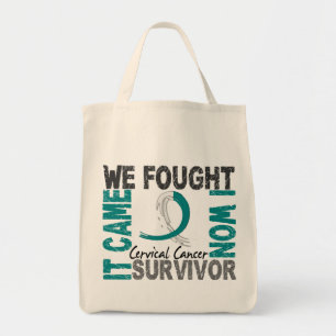 Tote Bag Cancer du col de l'utérus du survivant 5