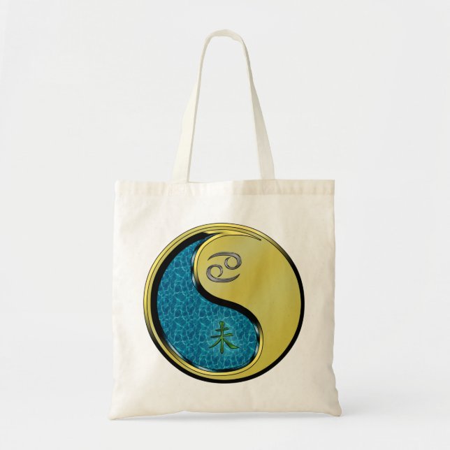 Tote Bag Cancer et chèvre métallique (Devant)