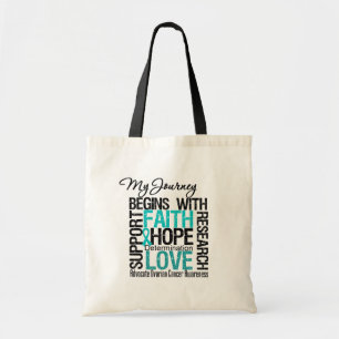 Tote Bag Cancer ovarien que mon voyage commence par la FOI