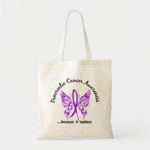 Tote Bag Cancer pancréatique du papillon 6,1 grunges de