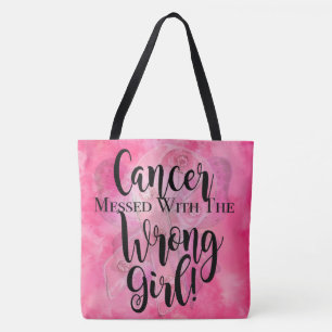 Tote Bag CANCER SALI AVEC le rose FAUX de FILLE