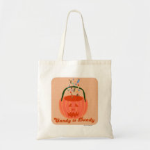 Candy est Dandy Éffrayant Halloween Cartoon Slogan